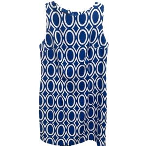 Alyx Dress Blue and White Print - sz 16
